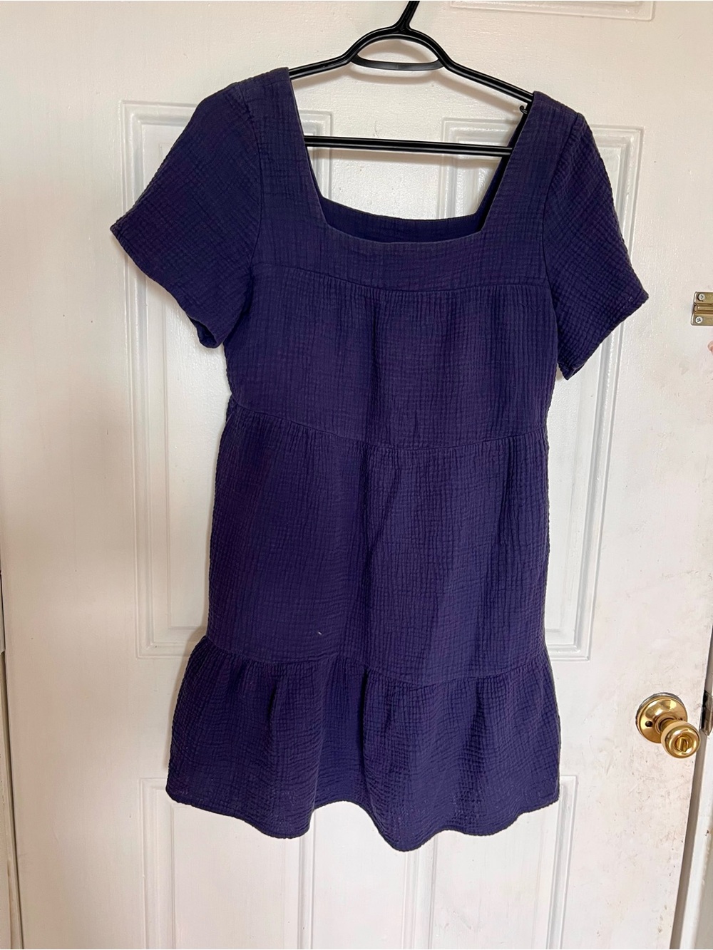 Rails | Square Neck Short Sleeve Tiered Dress